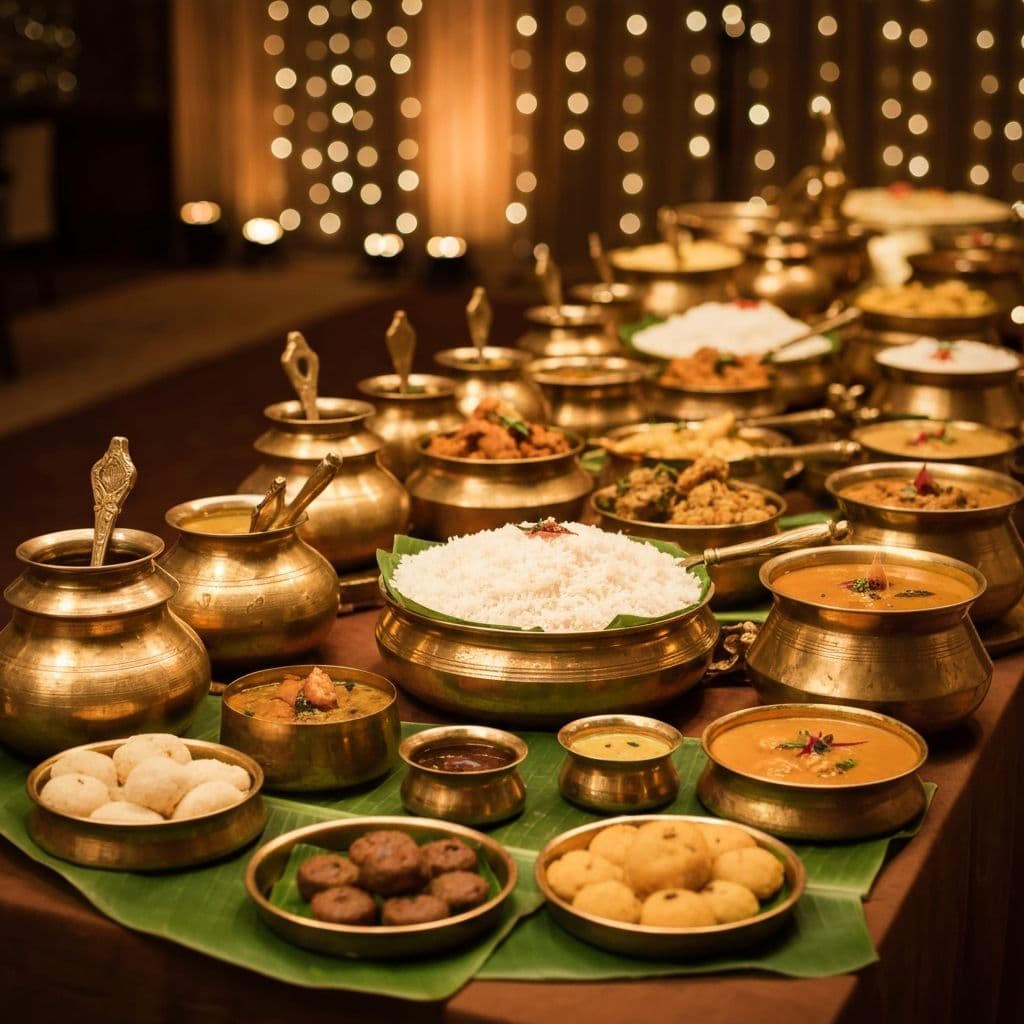 Complete catering setup for a grand celebration